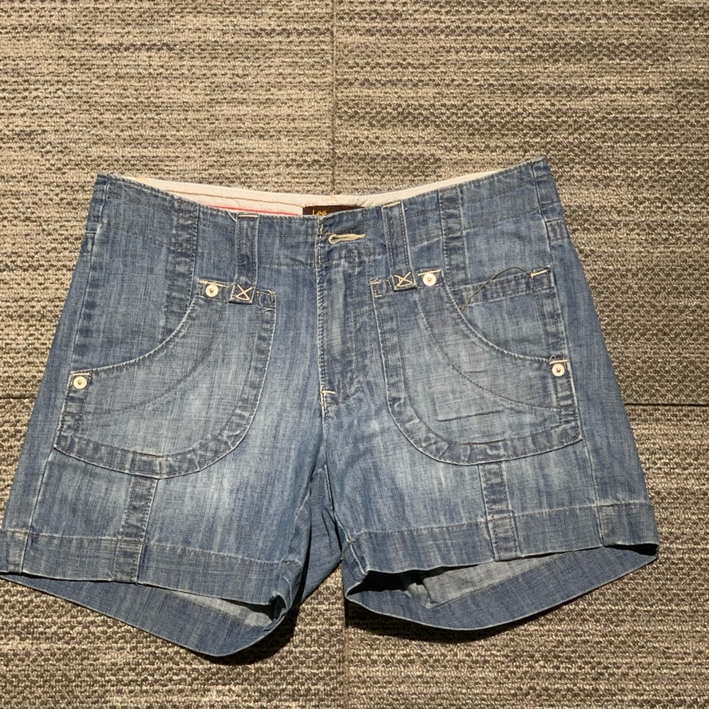 Lee Women's Blue Denim Shorts